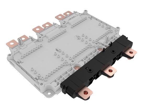 The compact current sensor has been designed for use with 3-phase power modules