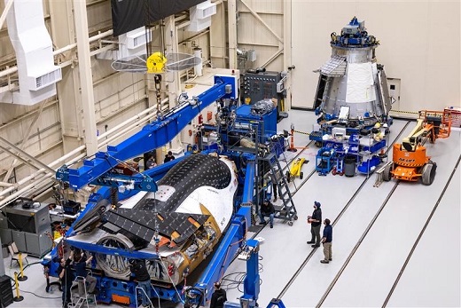 NASA’s test facility will be used for performing vibration testing on a space plane and cargo module