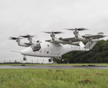 Vertical’s Chief Test Pilot conducts the new VX4’s first hover