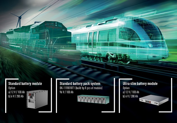 Auxiliary Battery Packs for Railway Vehicles