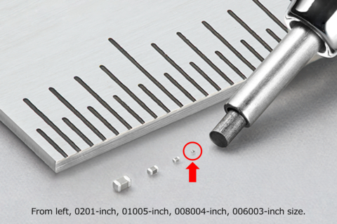 Multilayer ceramic capacitors with a 75 percent reduction in volume ratio