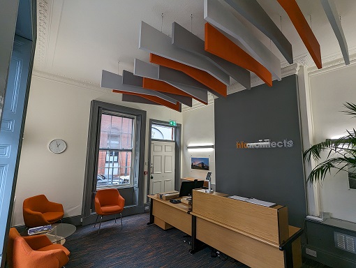 Architectural company makes use of acoustic technology to reduce office reverberation